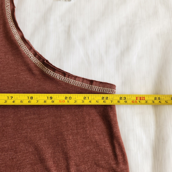 Natural Life Jumpsuit Womens O/S Burgundy Wide Leg Beach Relaxed Boho Minimalist - Picture 9 of 16